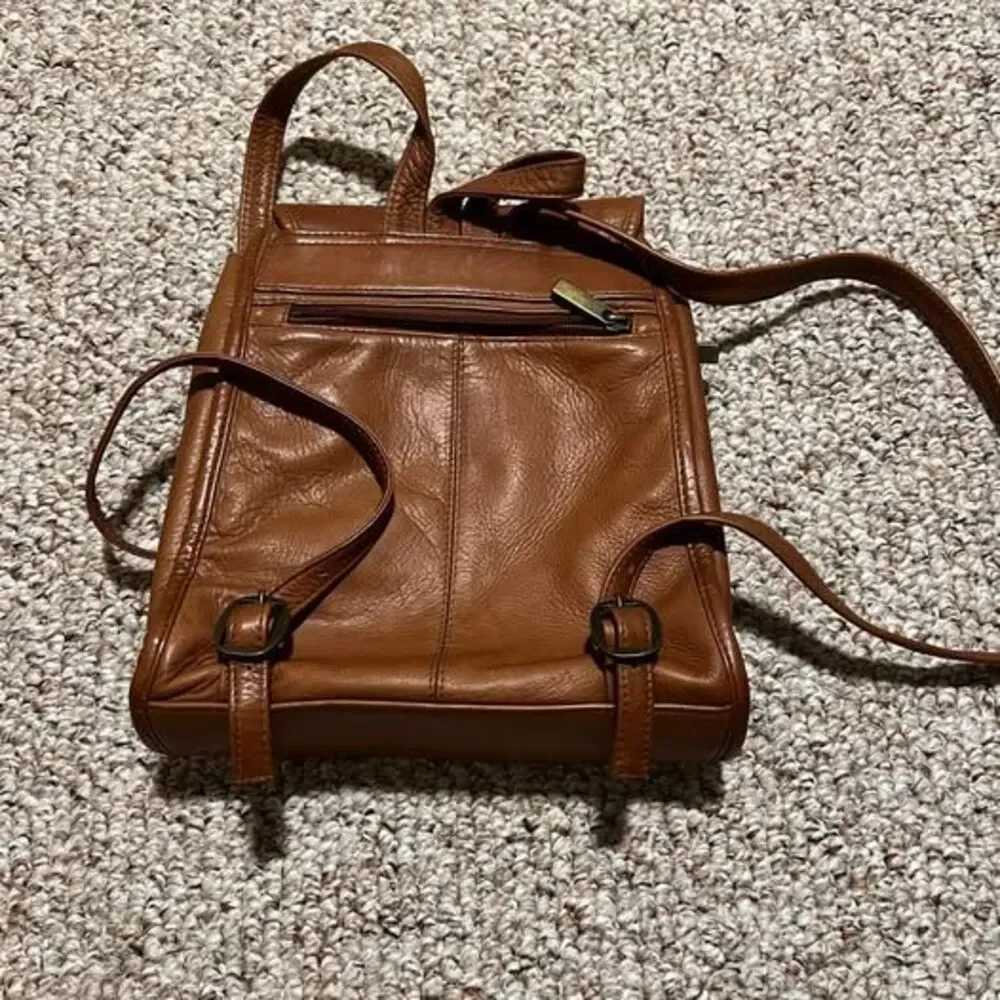 Wilsons Leather brown leather backpack
